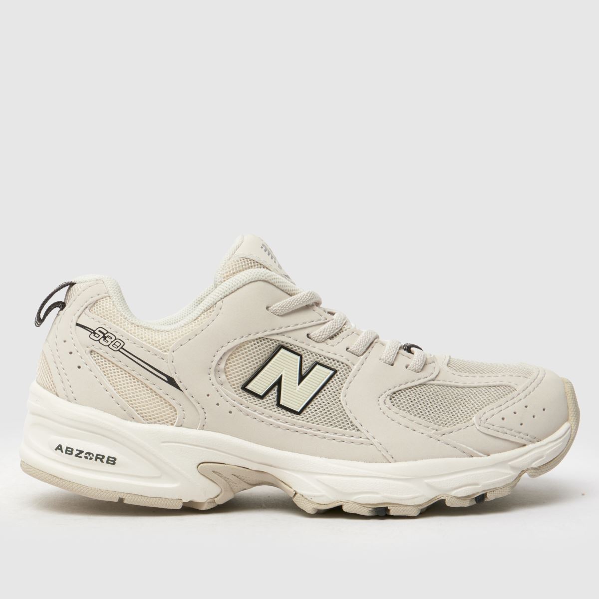 New Balance 530 Junior träningsskor i benvitt