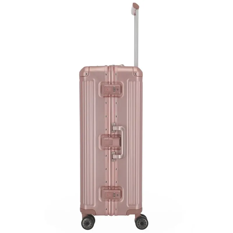 Travelite NEXT Trolley L mit 4 Rollen (77 cm) - Rosé