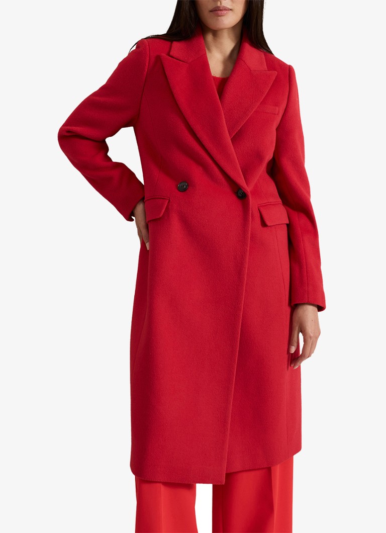 Phase Eight Skye coat in wool blend with flap pockets