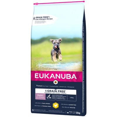 Eukanuba Grain Free Puppy Small / Medium Breed Huhn