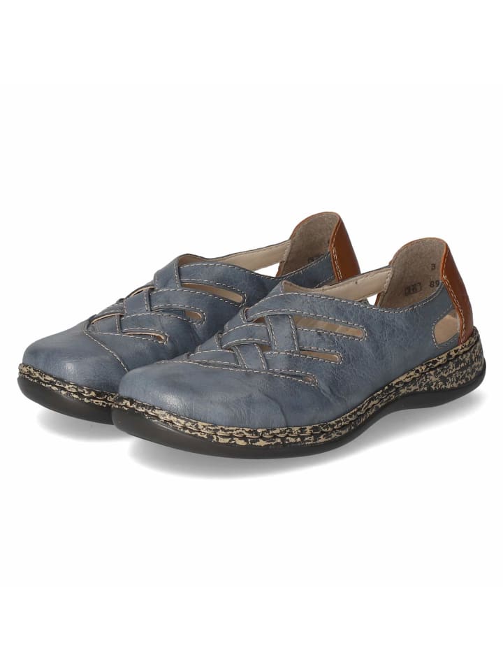 rieker Slipper in Blau günstig kaufen