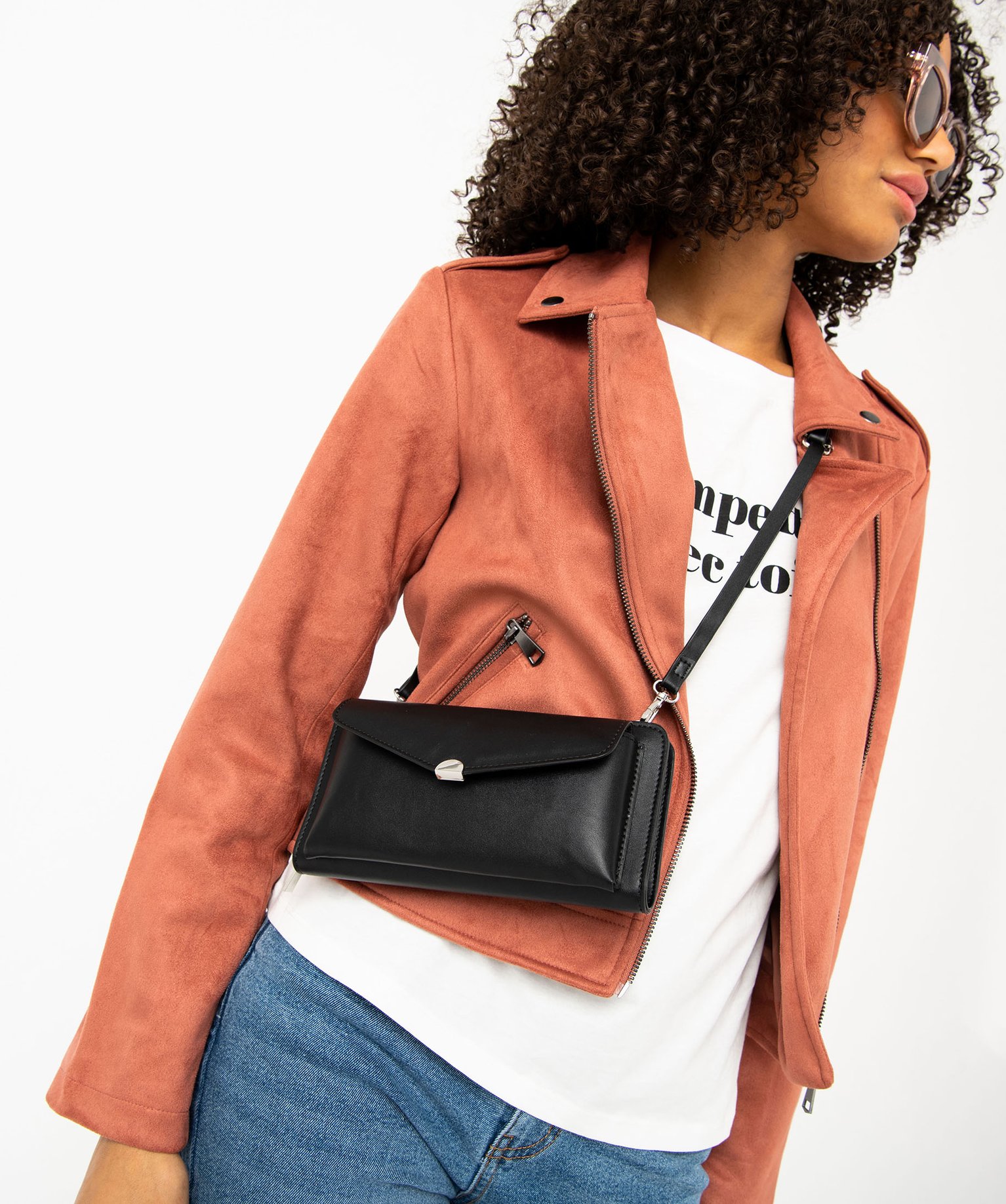 Pochette de soirée portefeuille femme noir | GEMO