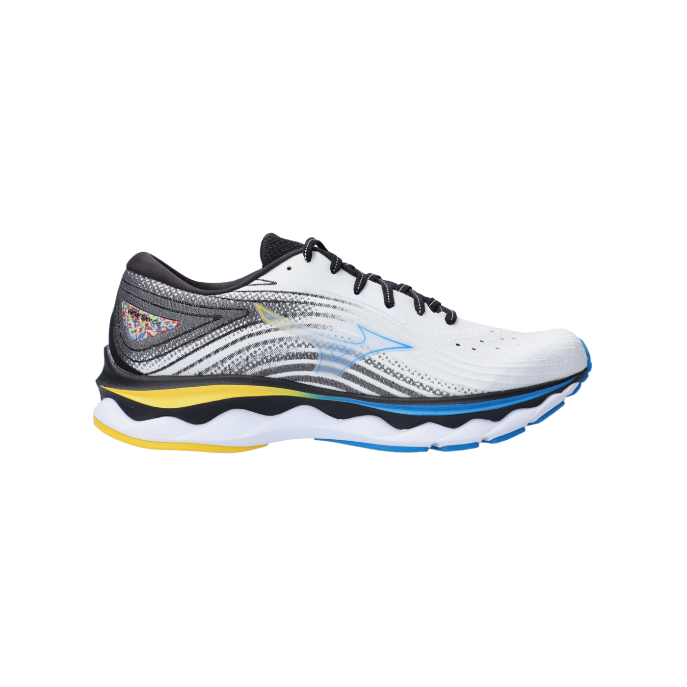Mizuno Wave Sky 6 Weiss Gelb F01 Laufschuh