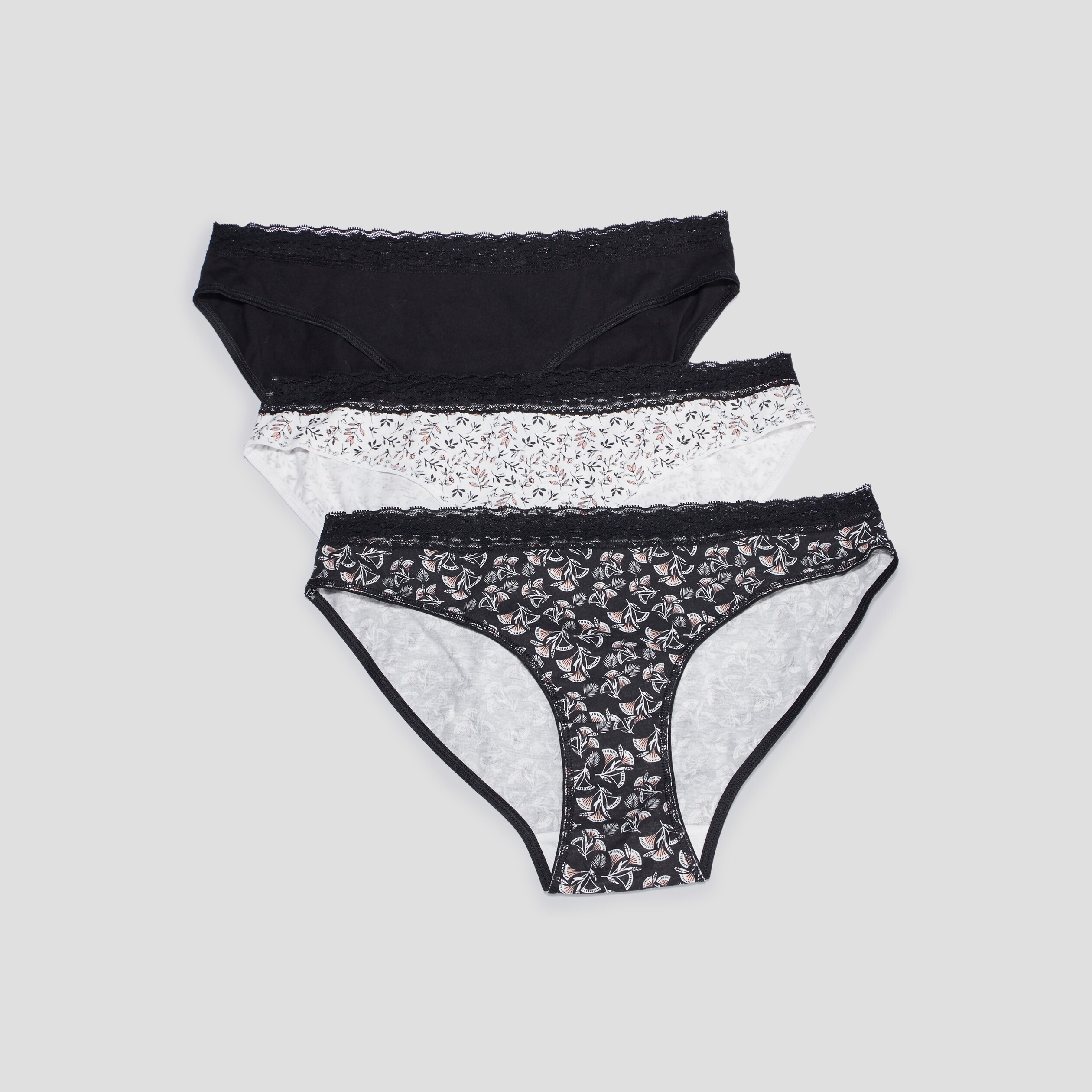 Lot 3 culottes noir femme | La Halle