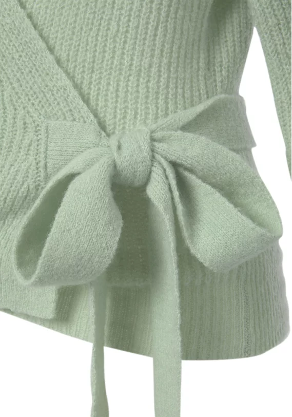 Wickelstrickjacke