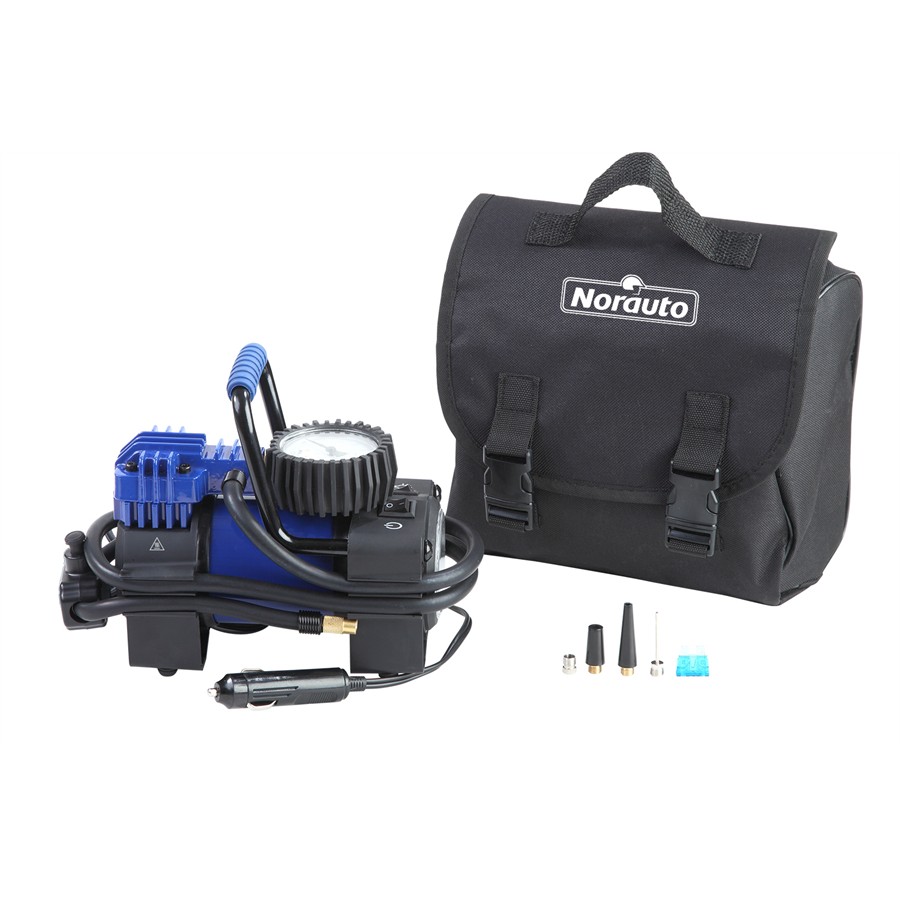 Mini-Kompressor mit LED und Druckmanometer, 12 V, von Norauto - ATU