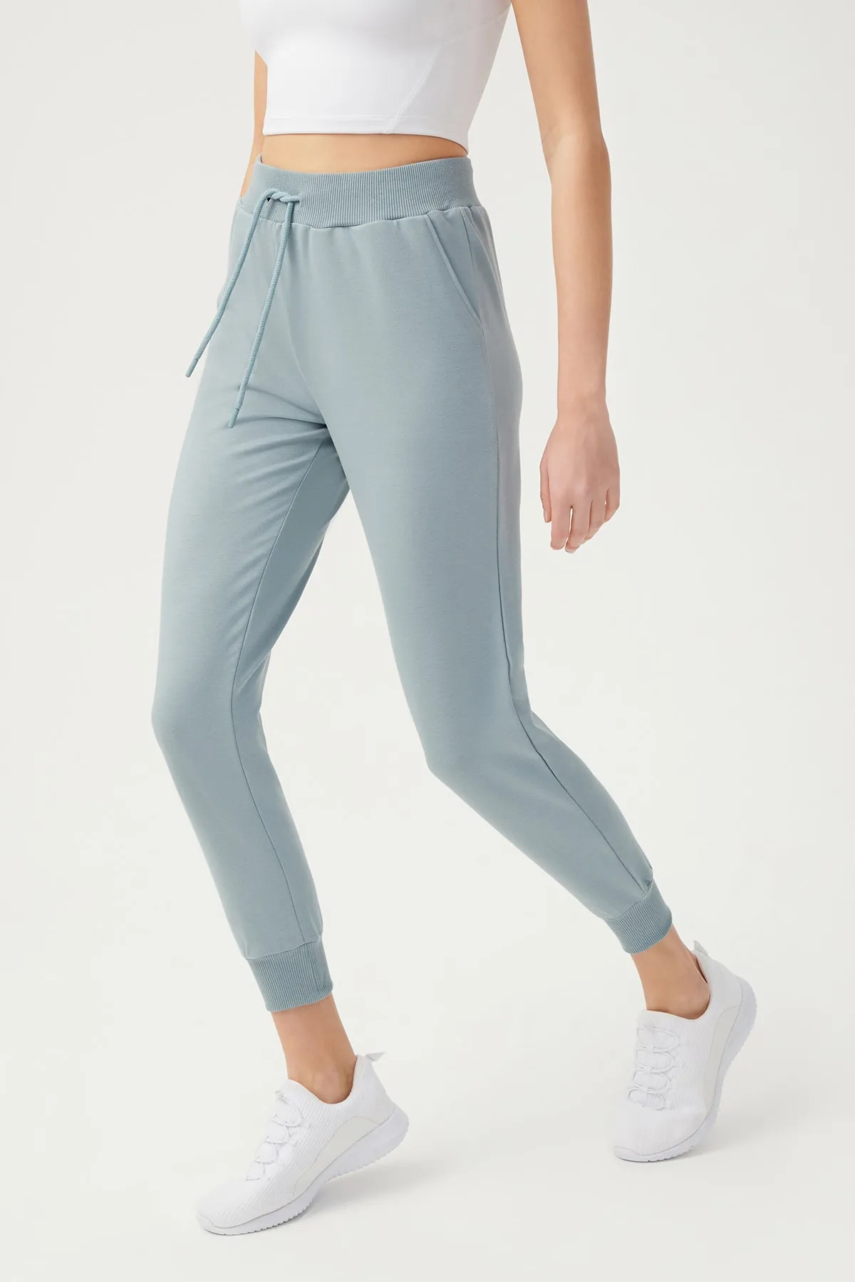 LOS OJOS  Blaugraue Jogger-Jogginghose für Damen