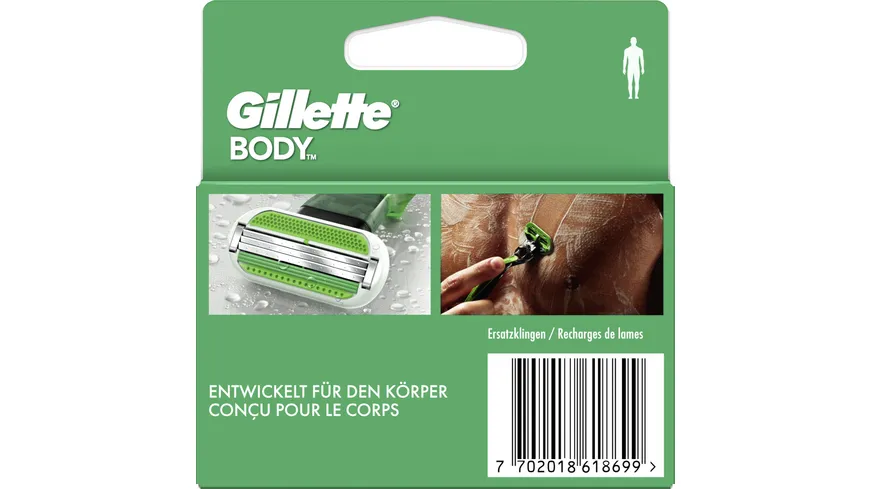 Gillette Rasierklingen Body 4er