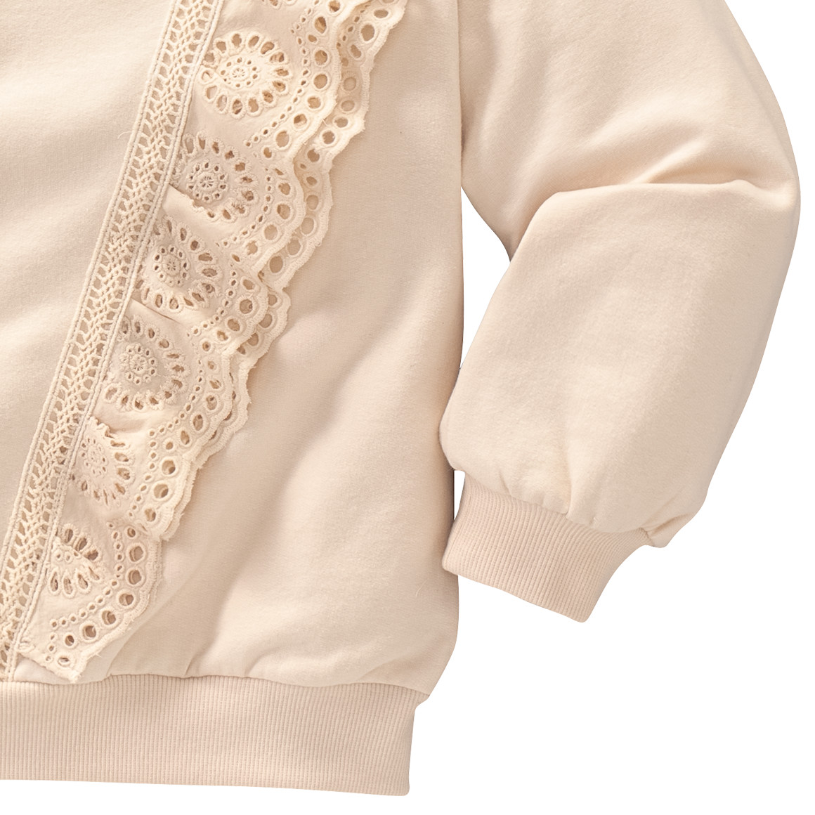 Mädchen Sweatshirt mit Rüschen