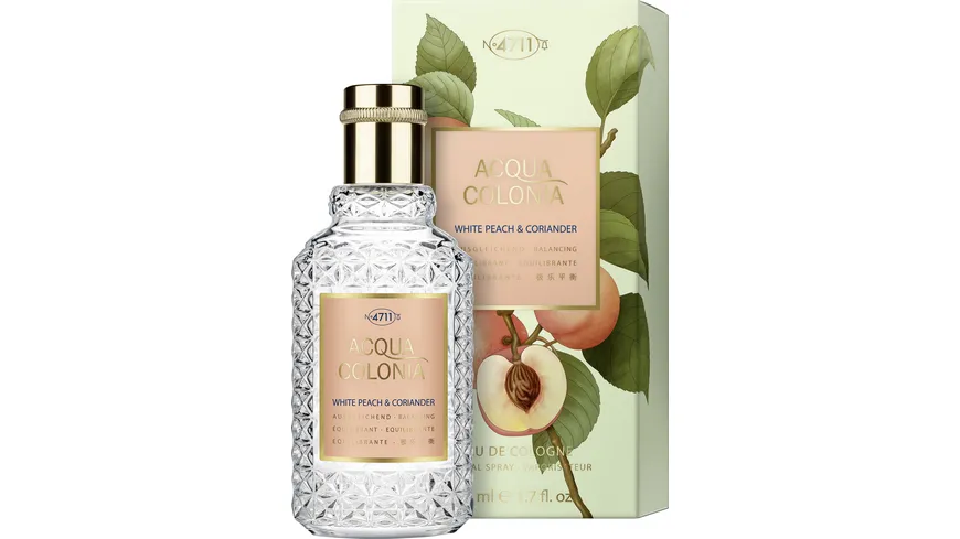 4711 ACQUA COLONIA White Peach & Coriander Eau de Cologne 50 ml
