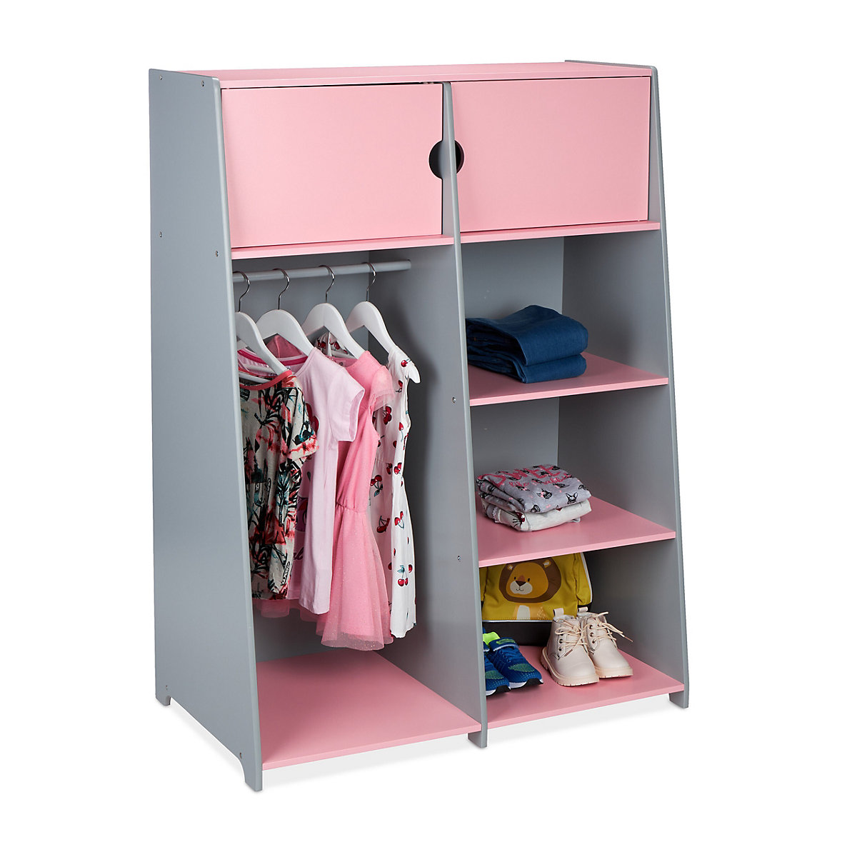 Kindergarderobe mit Fächern