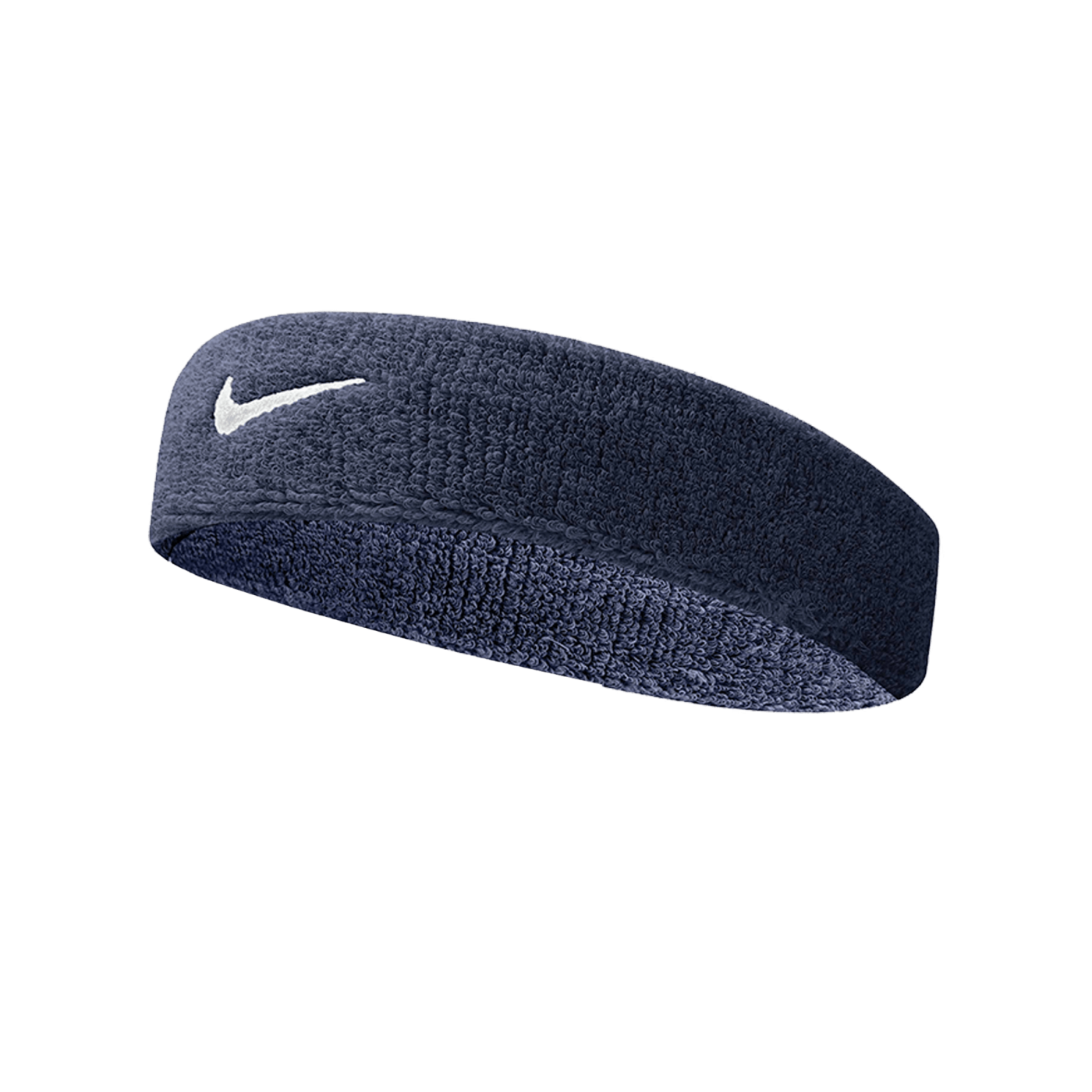 Nike Swoosh Stirnband Blau Weiss F416