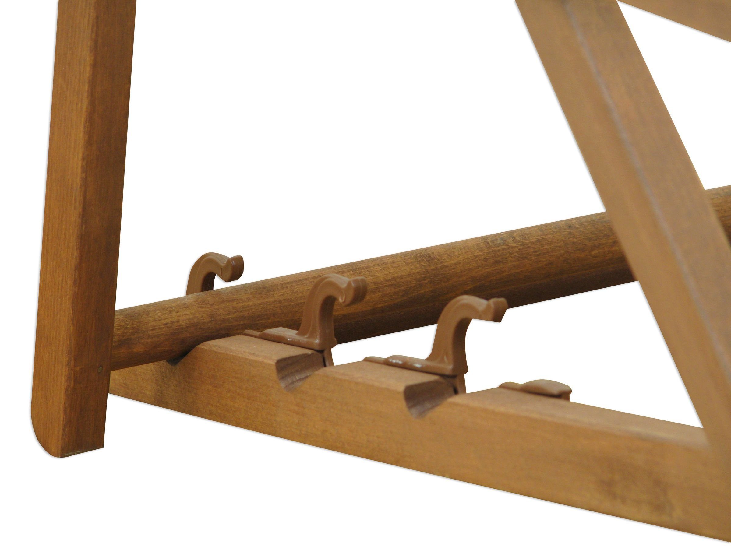ERST-HOLZ Gartenliege Liegestuhl Deckchair pistazie Sonnenliege Gartenliege Holz Buche