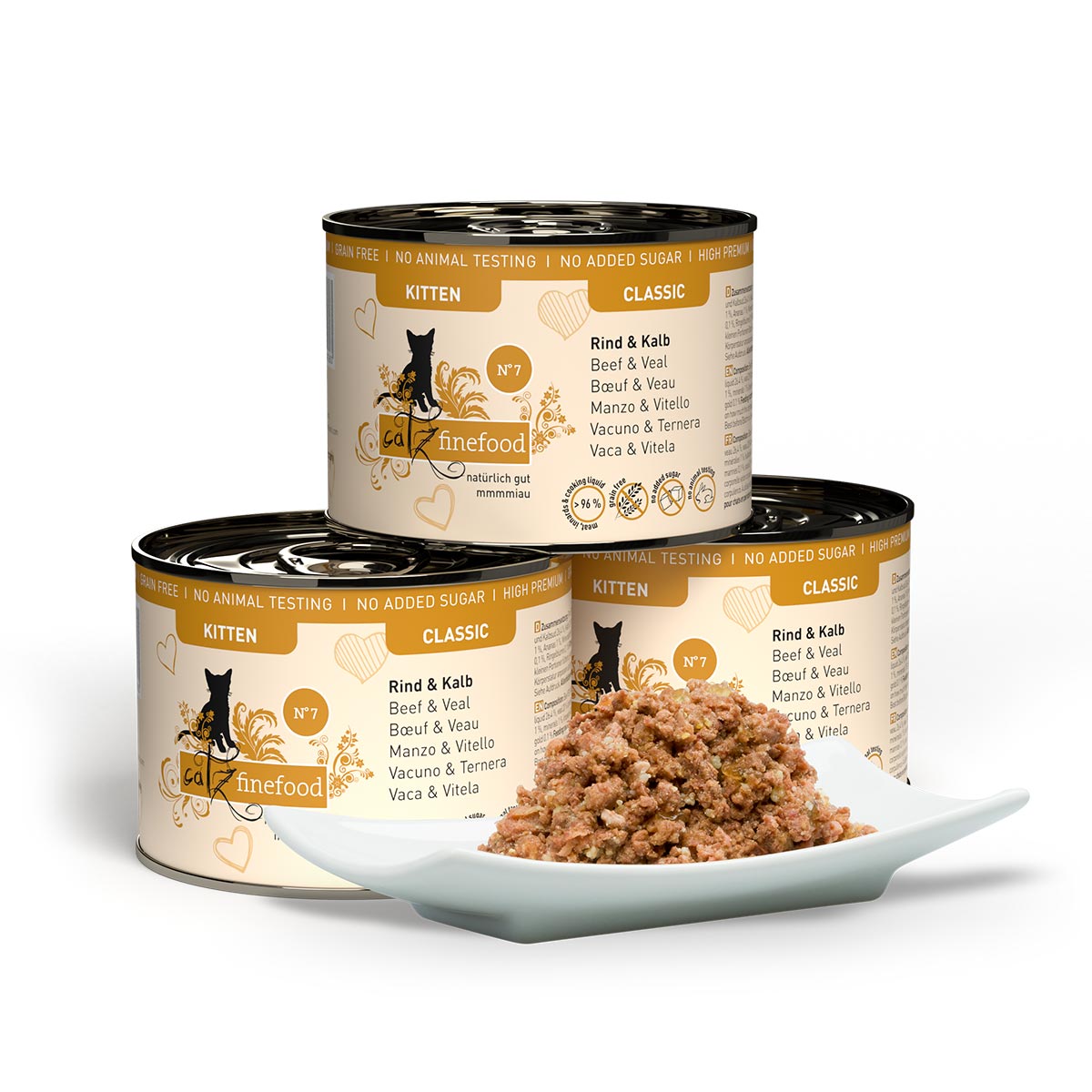 catz finefood Kitten No. 7 Rind & Kalb kaufen bei ZooRoyal