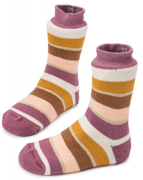 Ewers ~ Stoppersocke SoftStep ~ Ringel Dusty rose