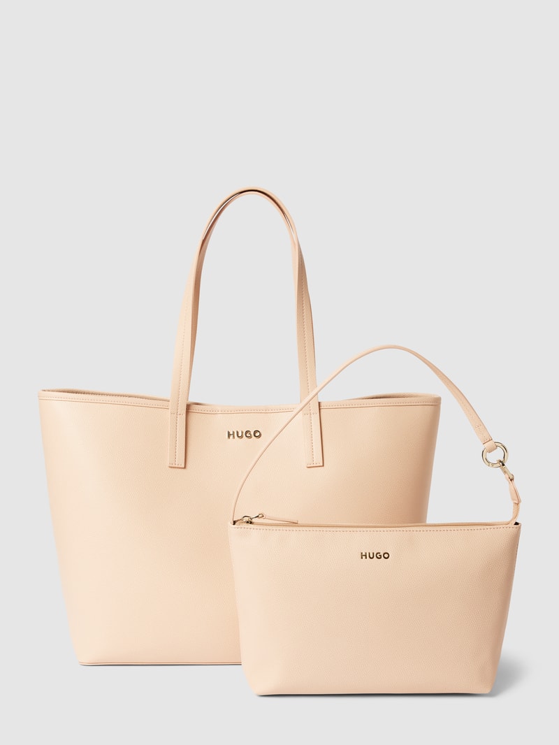 Shopper mit Label-Details in sand
