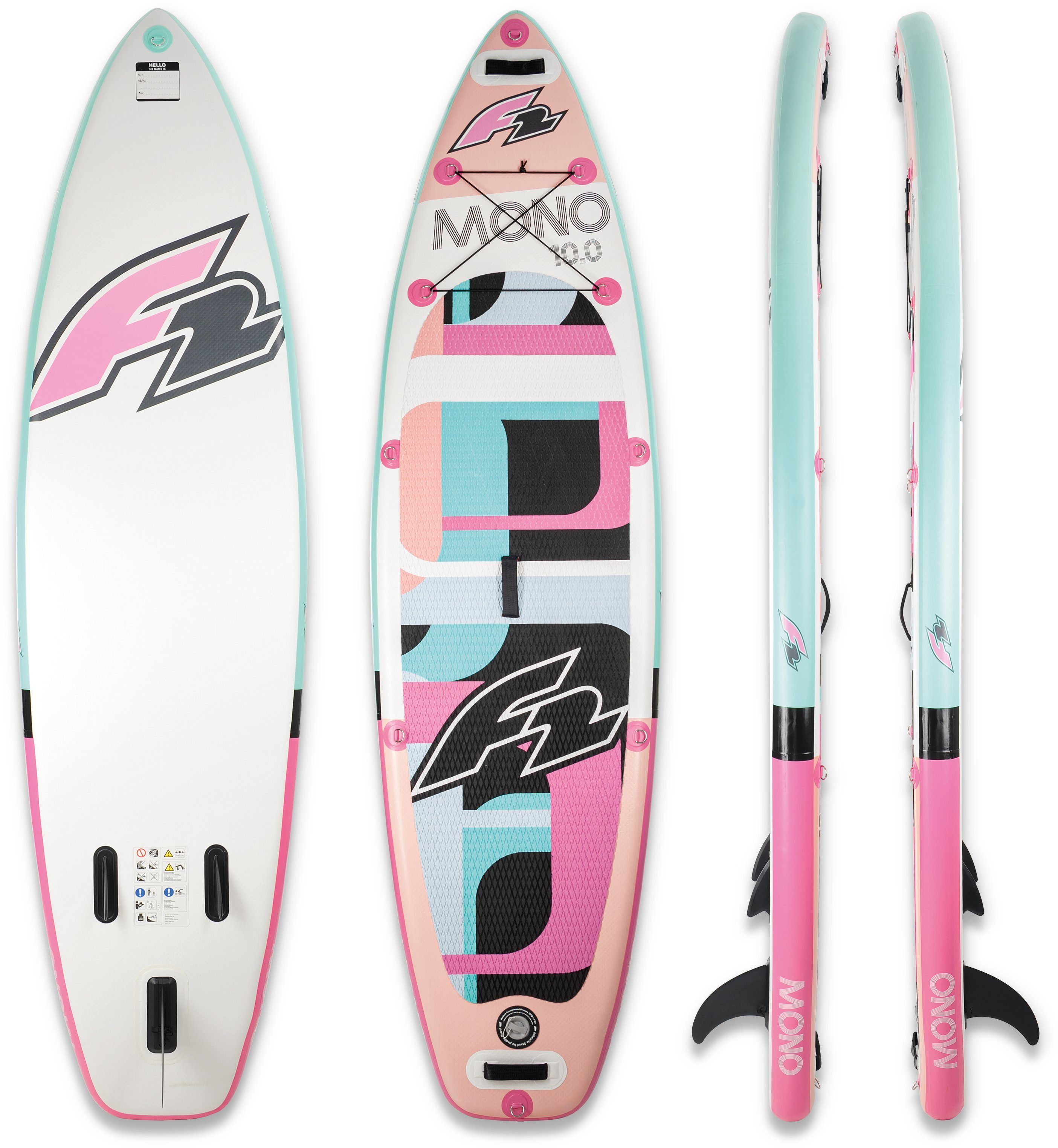 F2 Inflatable SUP-Board F2 Mono Women, (Set, 5 tlg)