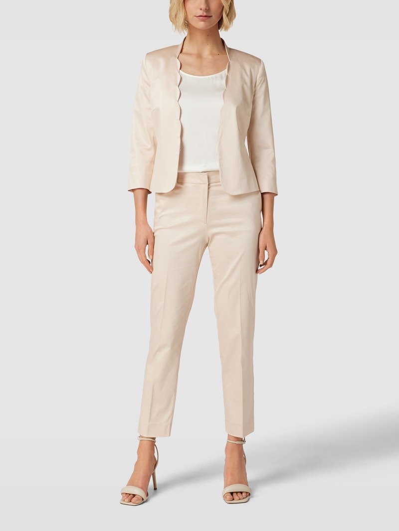 Regular Fit Blazer mit Teilungsnähten in sand