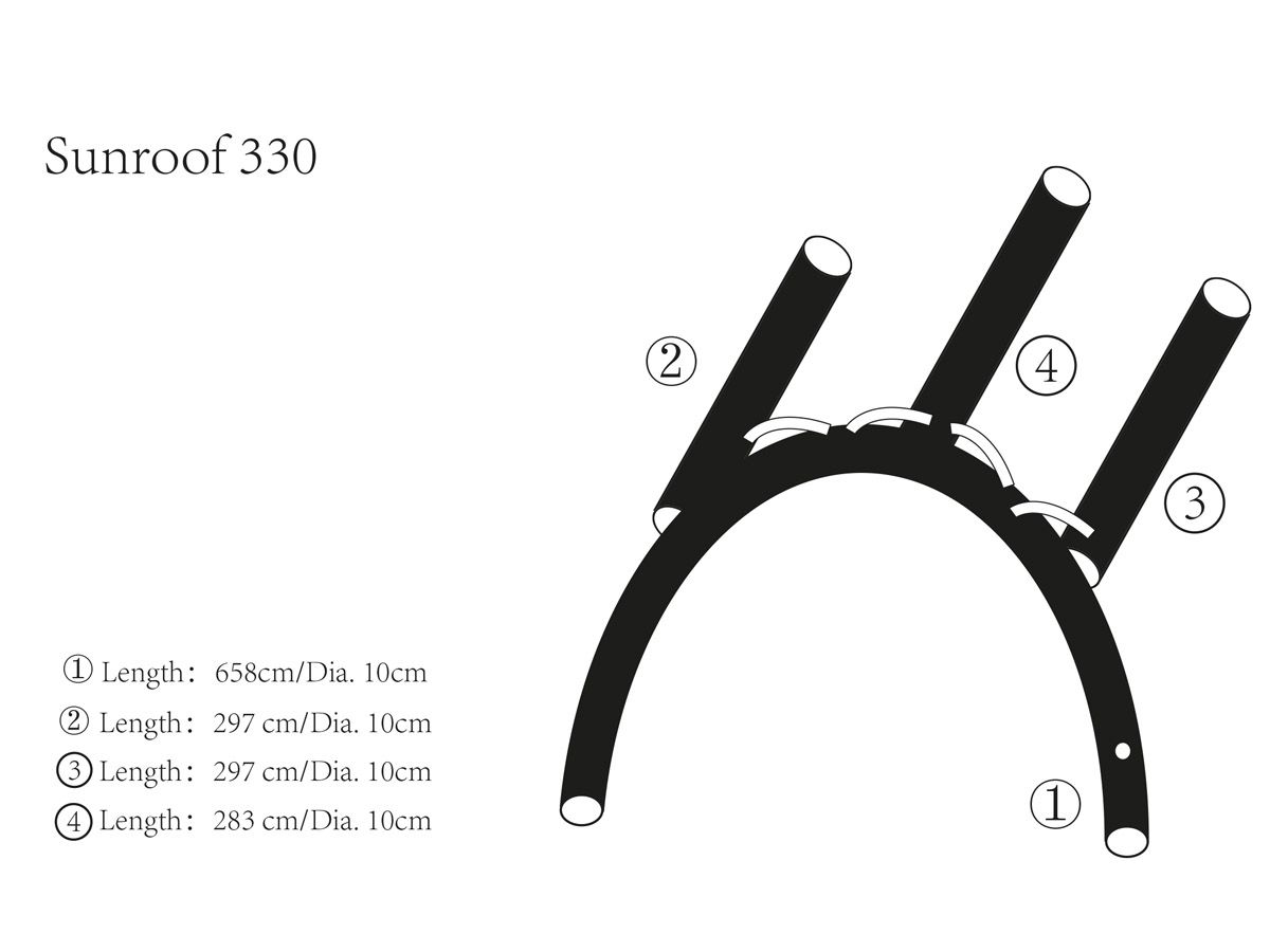 Obelink Sunroof 330 Easy Air Airtubes