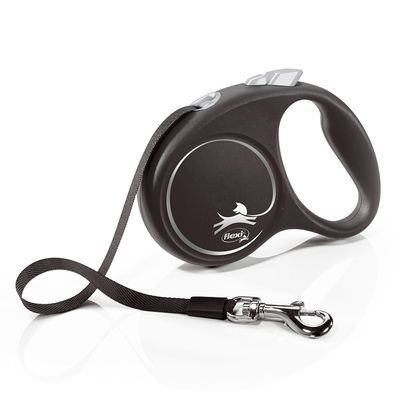 flexi Black Design Gurt-Leine schwarz, 5 m