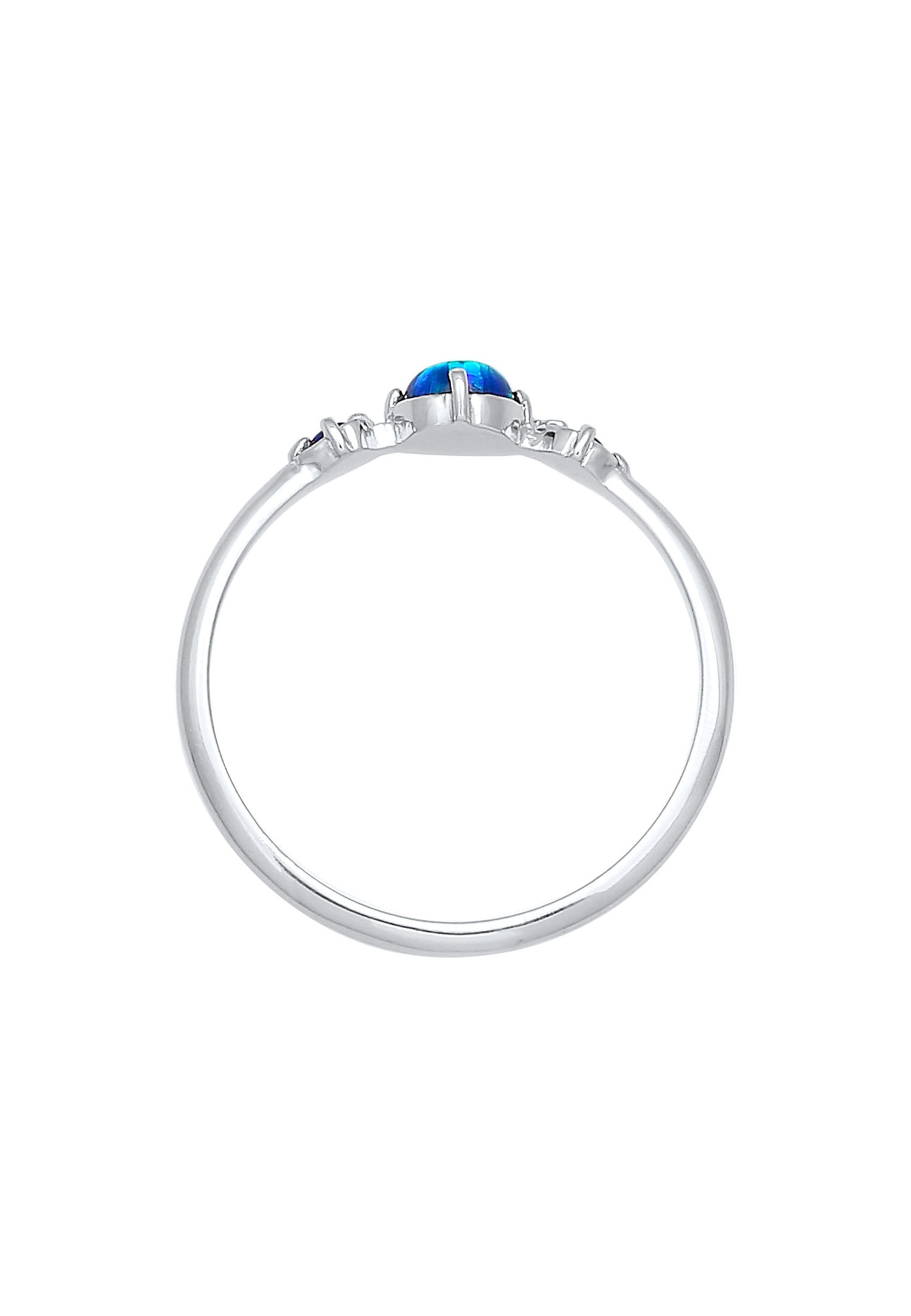 Anello da donna Elli Vintage Geo con opale sintetico in argento sterling 925