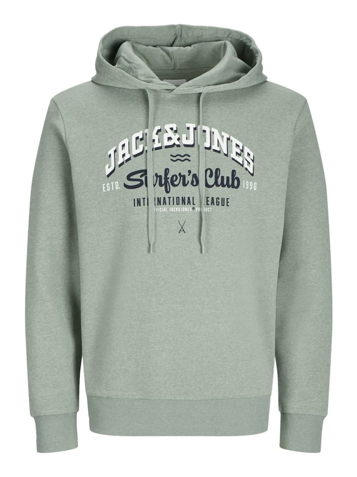 Jack & Jones Hoodie 'Logo' in hellgrün günstig kaufen