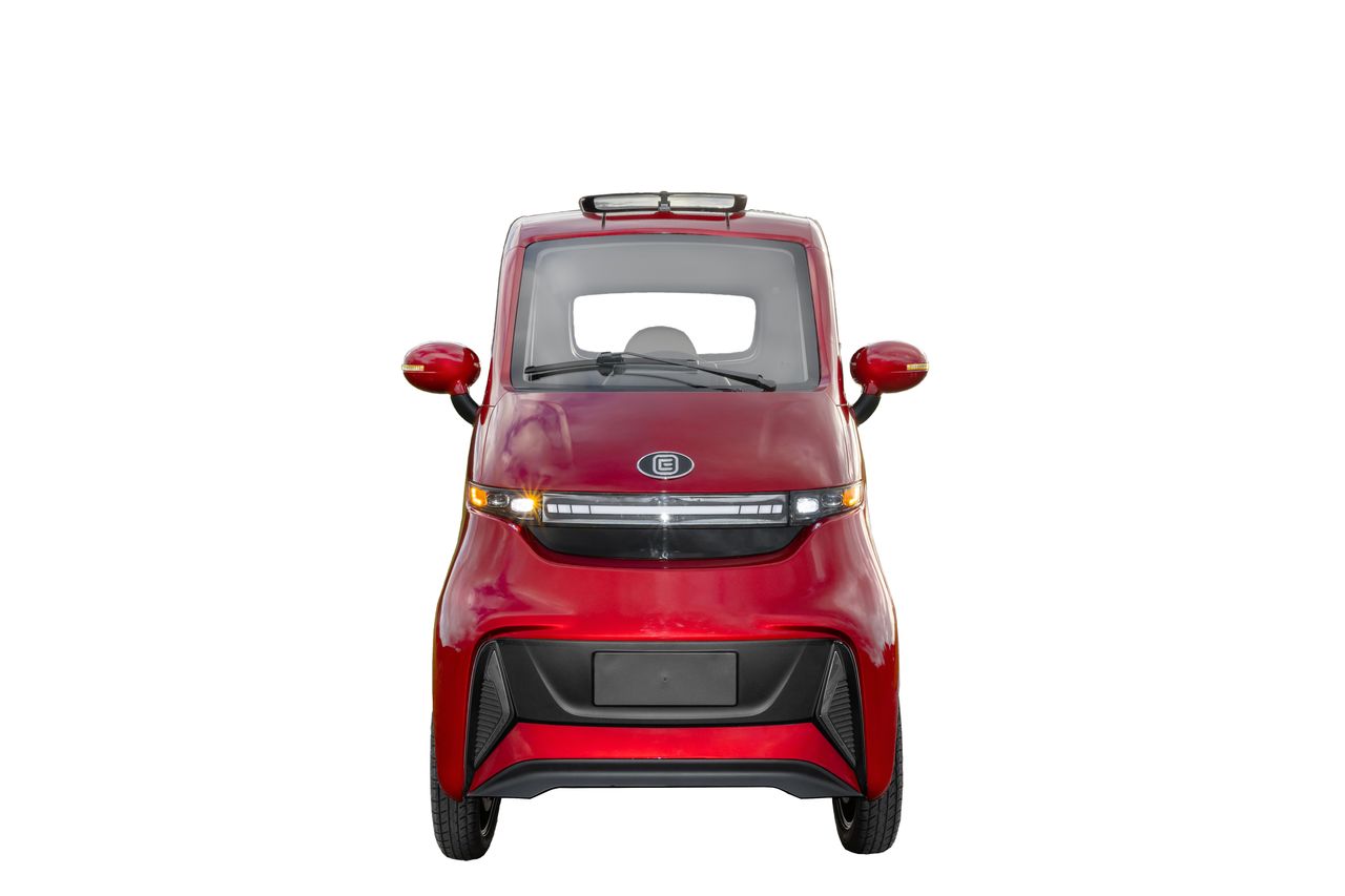 Econelo Elekrokabinenroller, Miniauto, E Mobil 2000 Watt Motor, 45 km/h NELO 4.3 Bordeaux
