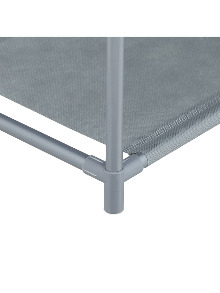 relaxdays Schuhregal in Grau - (B)60 x (H)186 x (T)30 cm günstig kaufen onesize