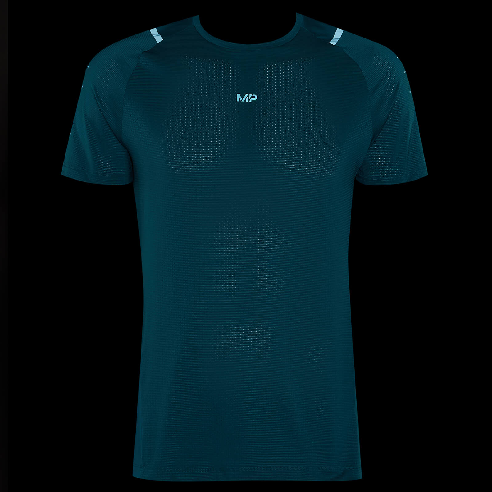 T-shirt à manches courtes MP Velocity pour hommes – Bleu sarcelle foncé