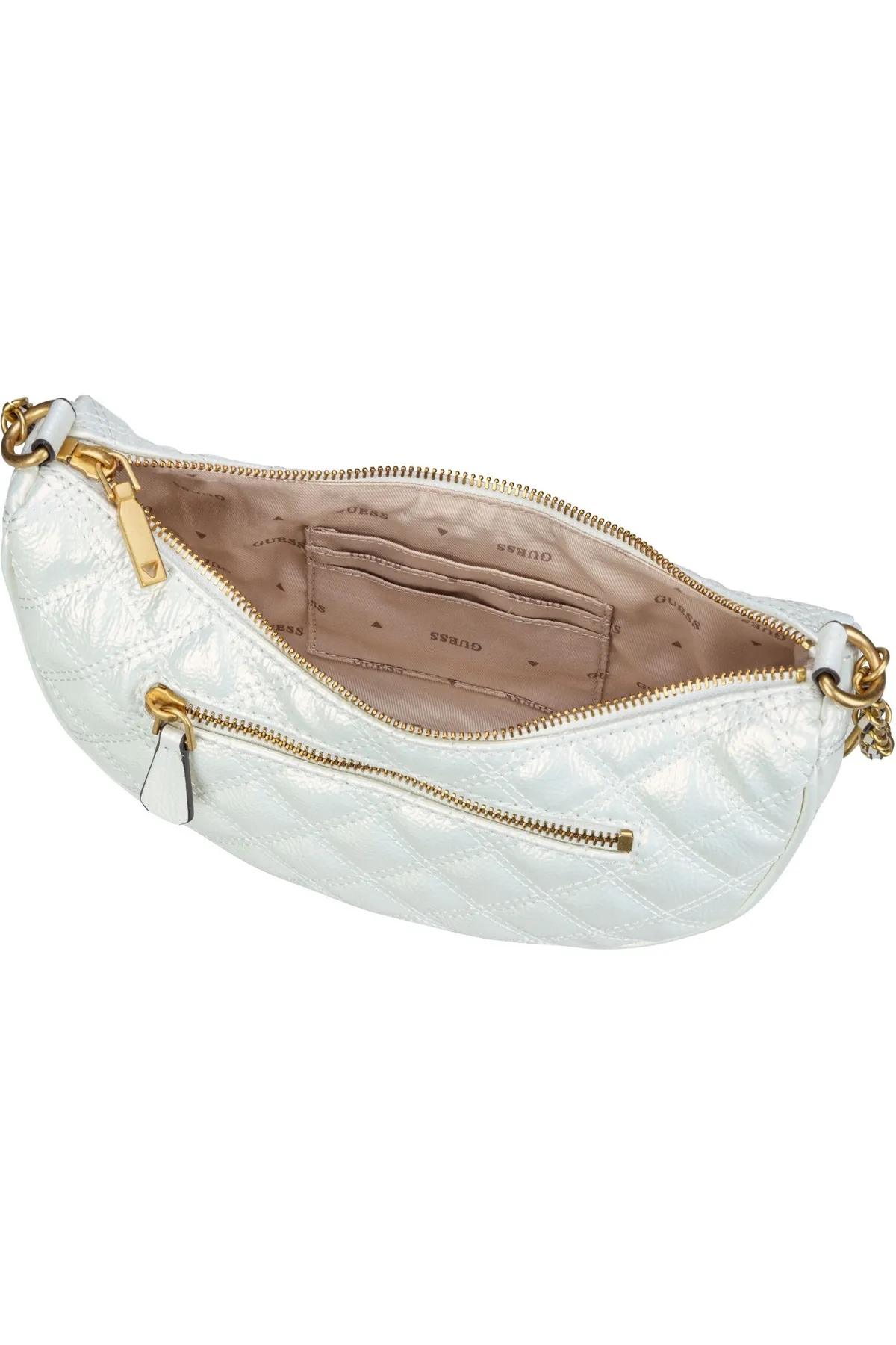 Guess  Clutch - Ecru - Unifarben