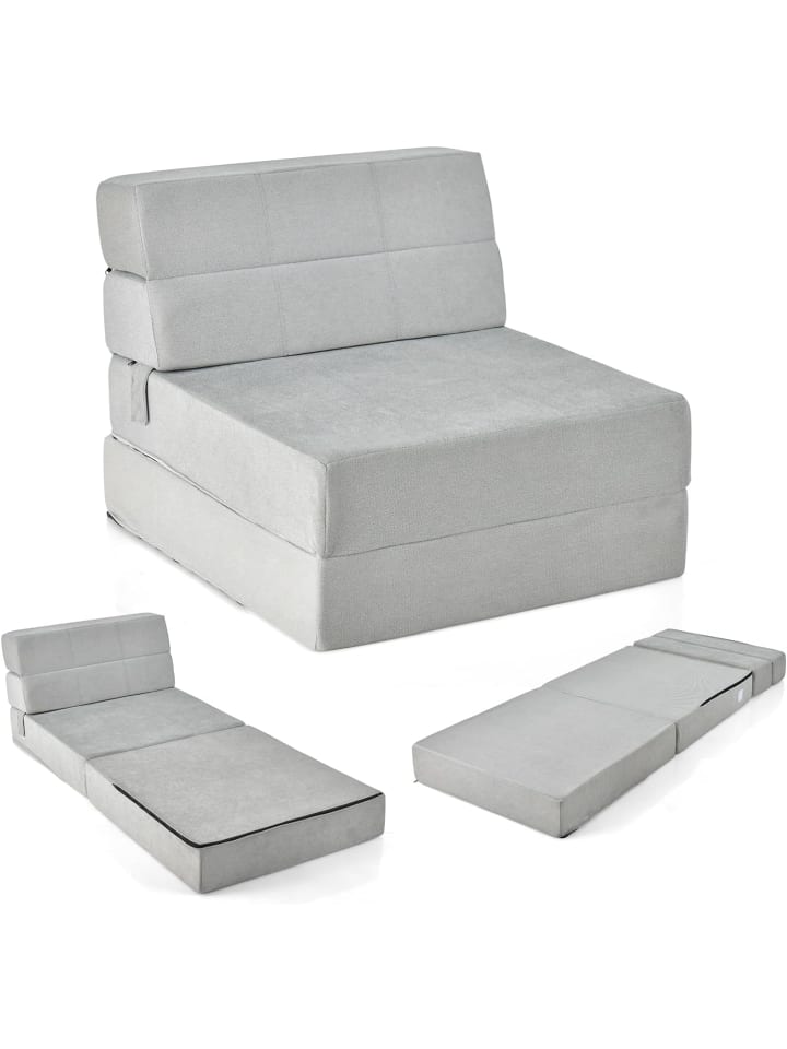 COSTWAY 3 in 1 Schlafsofa in Grau günstig kaufen 190 cm