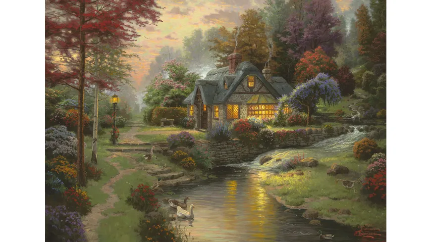 Schmidt Spiele - Puzzle - Friedliche Abendstimmung, 1000 Teile
