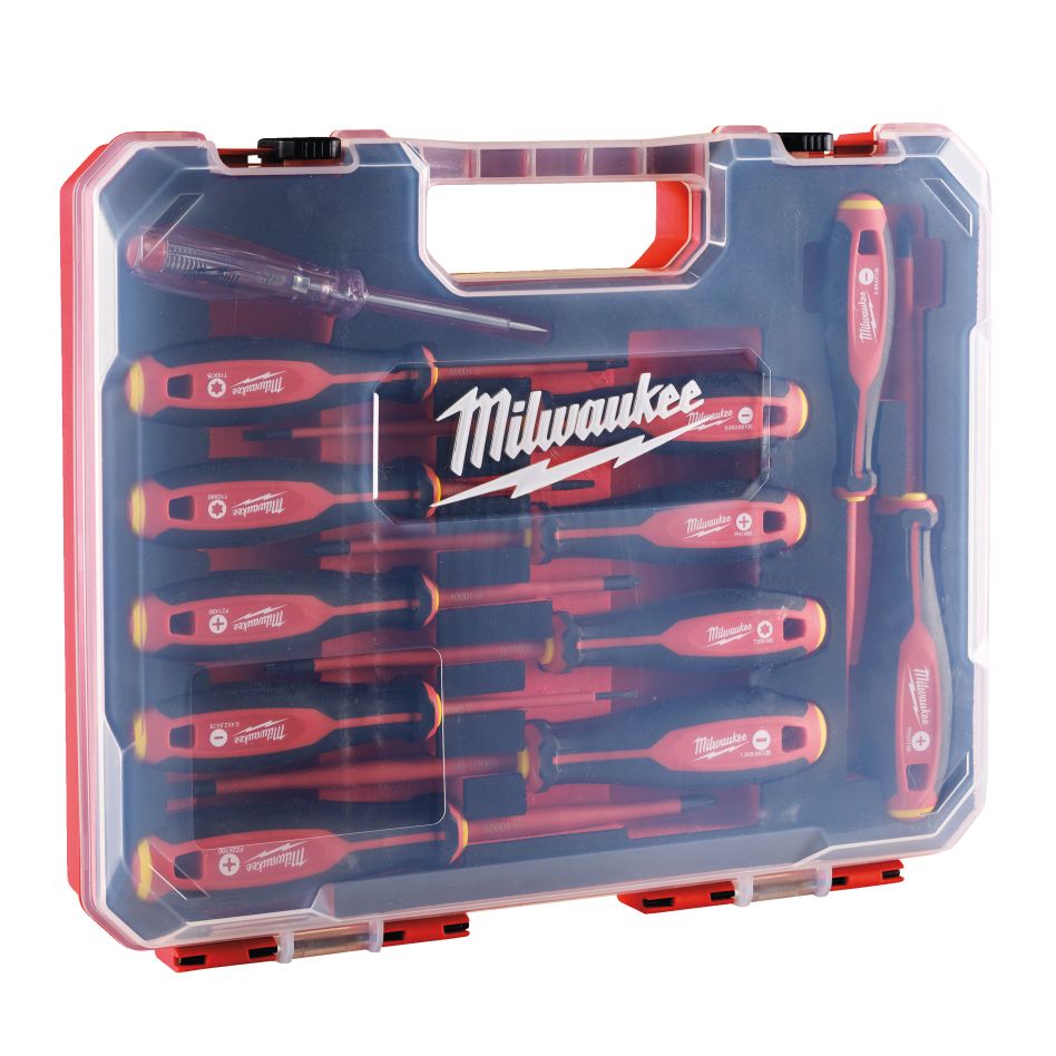 Milwaukee Accessories 4932479095 Șurubelniță VDE cu trei lobi, set de 12 bucăți