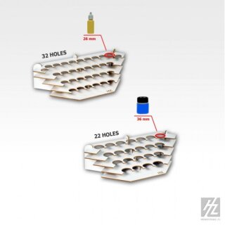 Hobbyzone: Farbhalter, Ecke (klein, Durchmesser 36 mm)