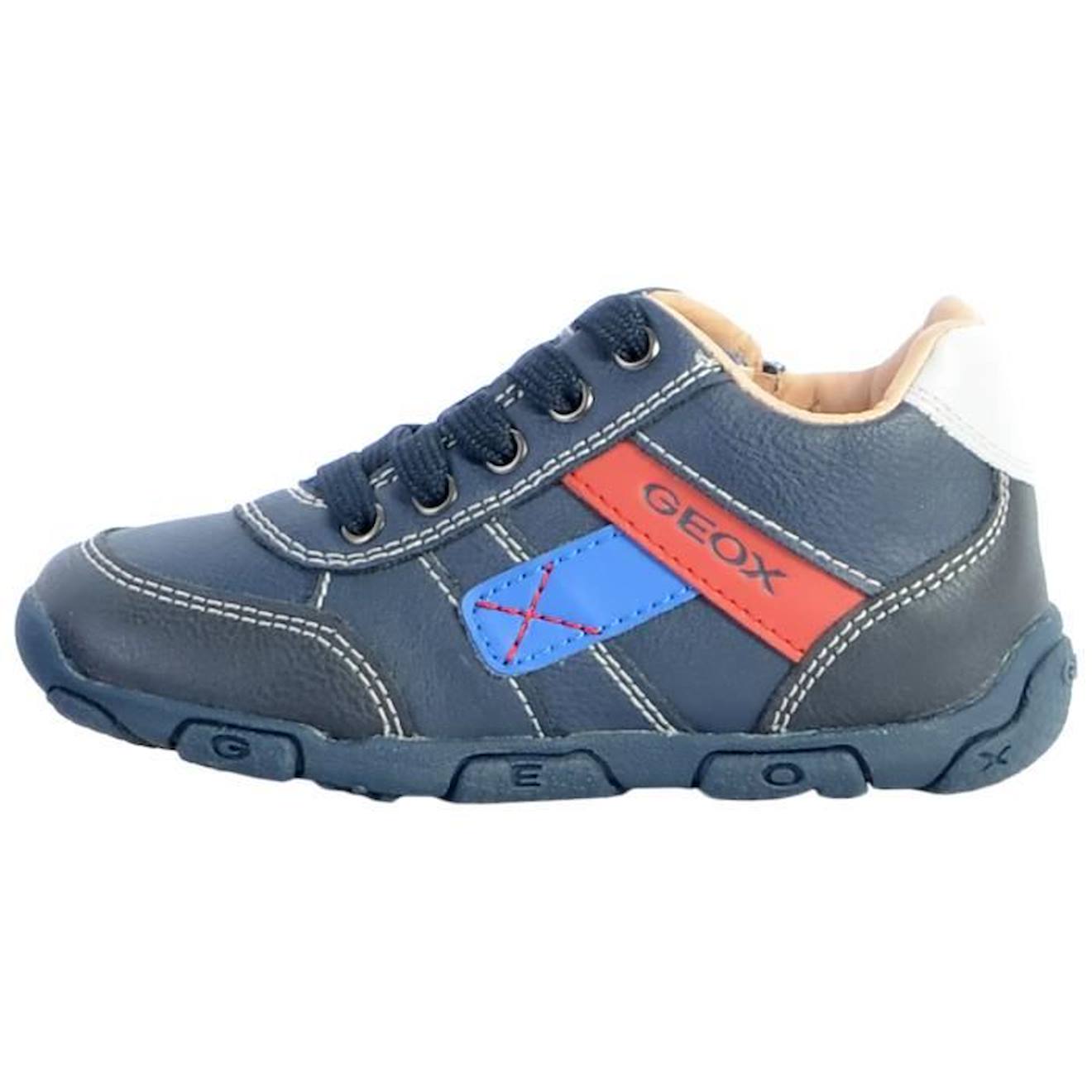 Basket Cuir Enfant/Garçons Geox Balu bleu