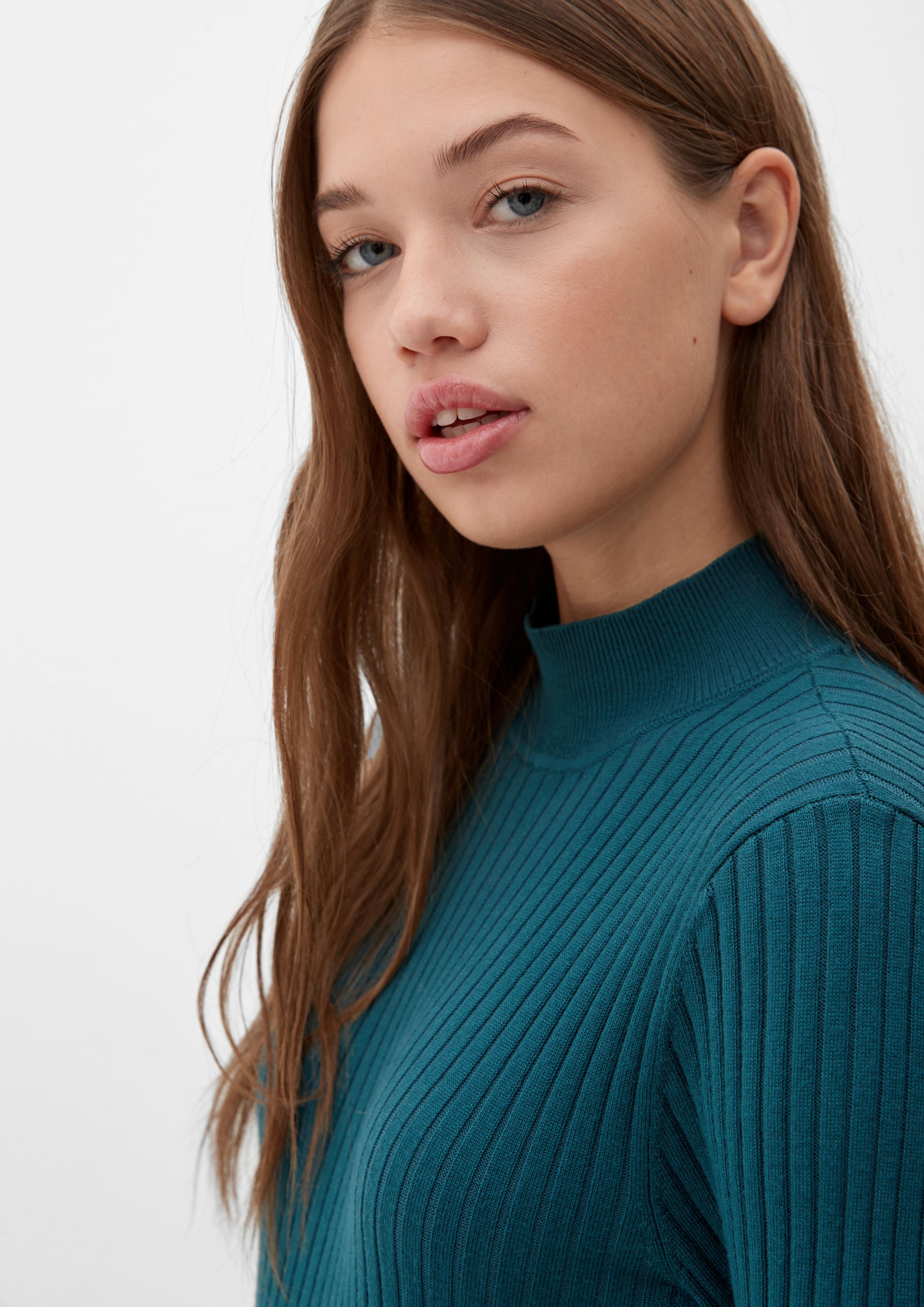 Strickpullover mit Stehkragen  2124396-6985
