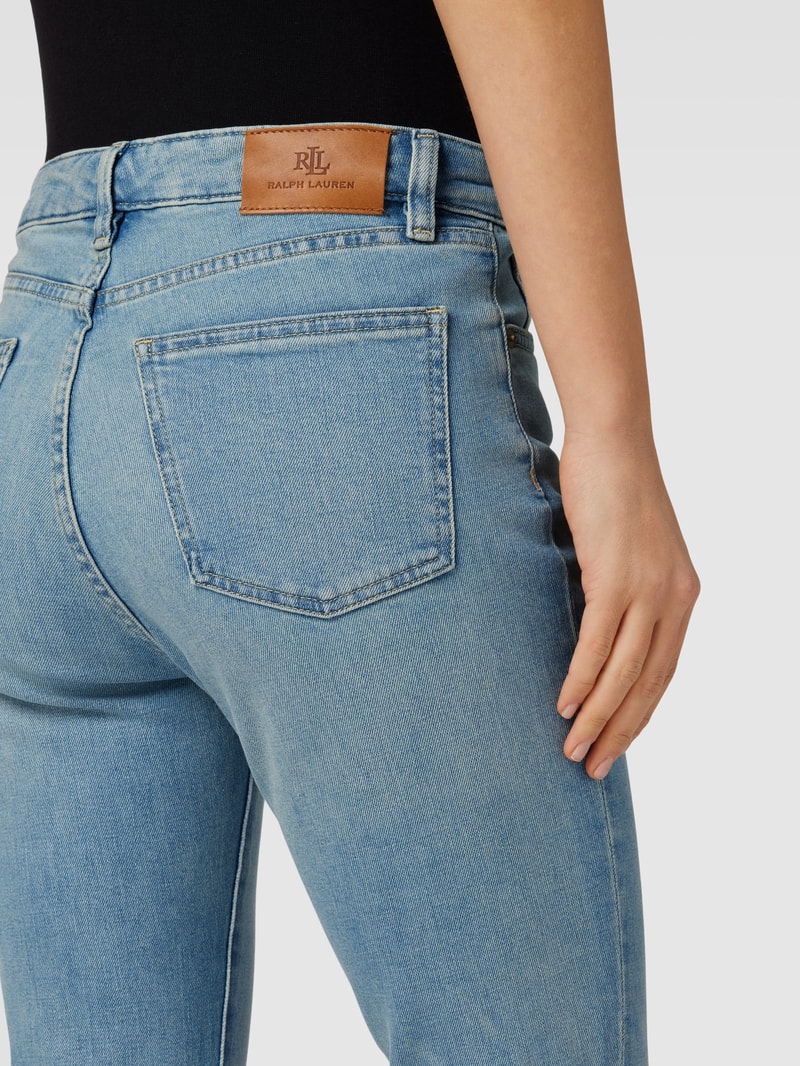 Slim Fit Jeans mit Knopf- und Reißverschluss in jeans