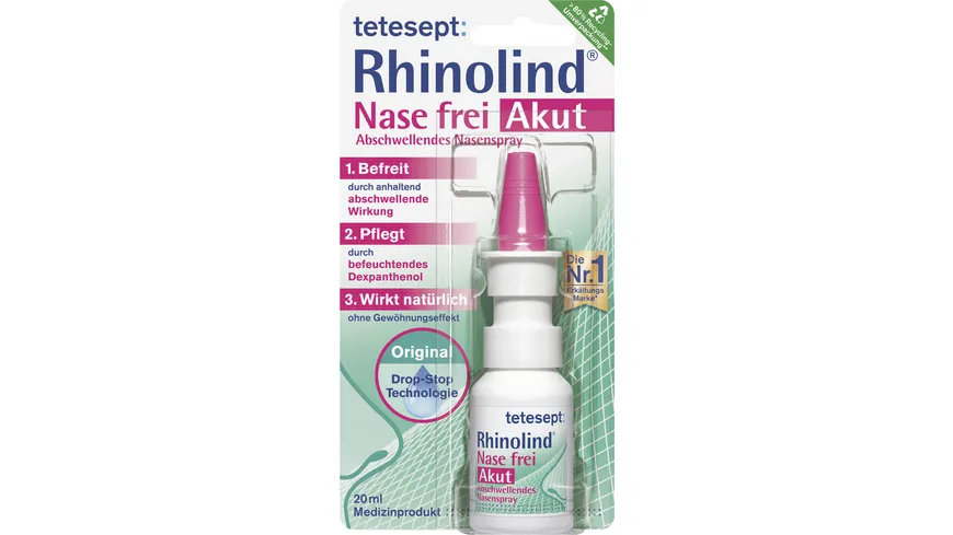 tetesept Rhinolind® Nase frei Akut Abschwellendes Nasenspray 20 ml