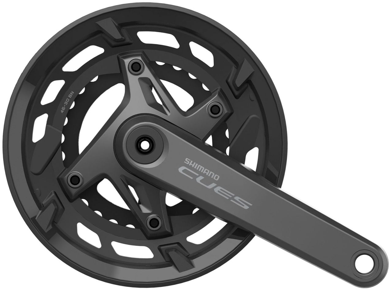 Shimano CUES FC-U6000 9/10-fach Kurbel 46/30 mit Kettenschutz kaufen | Bike-Discount