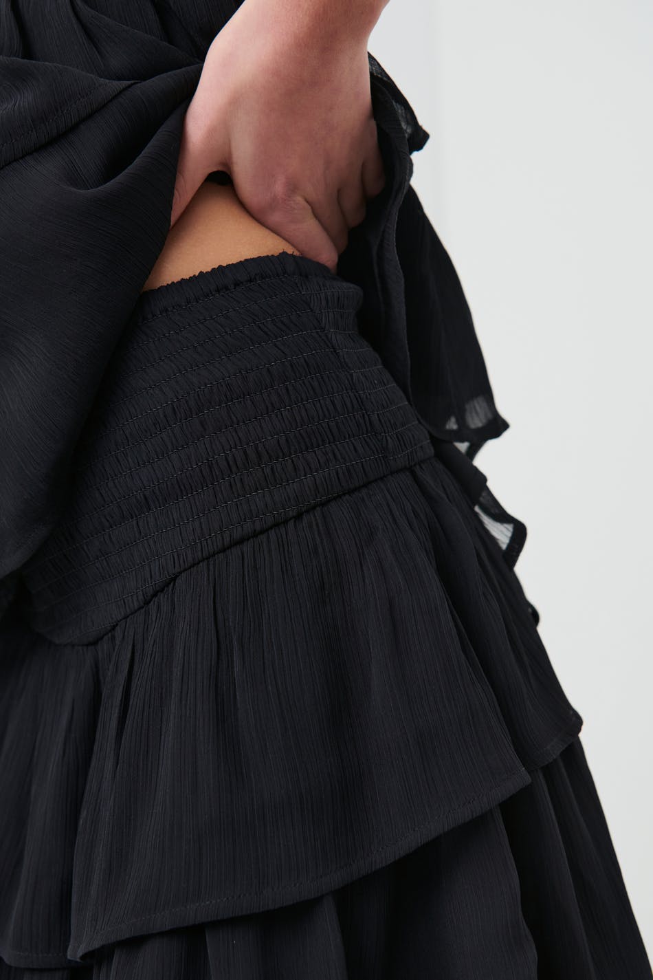 Y chiffon frill skirt