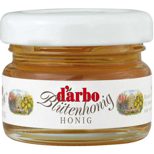 d'arbo Blütenhonig Minigläser 60x28g