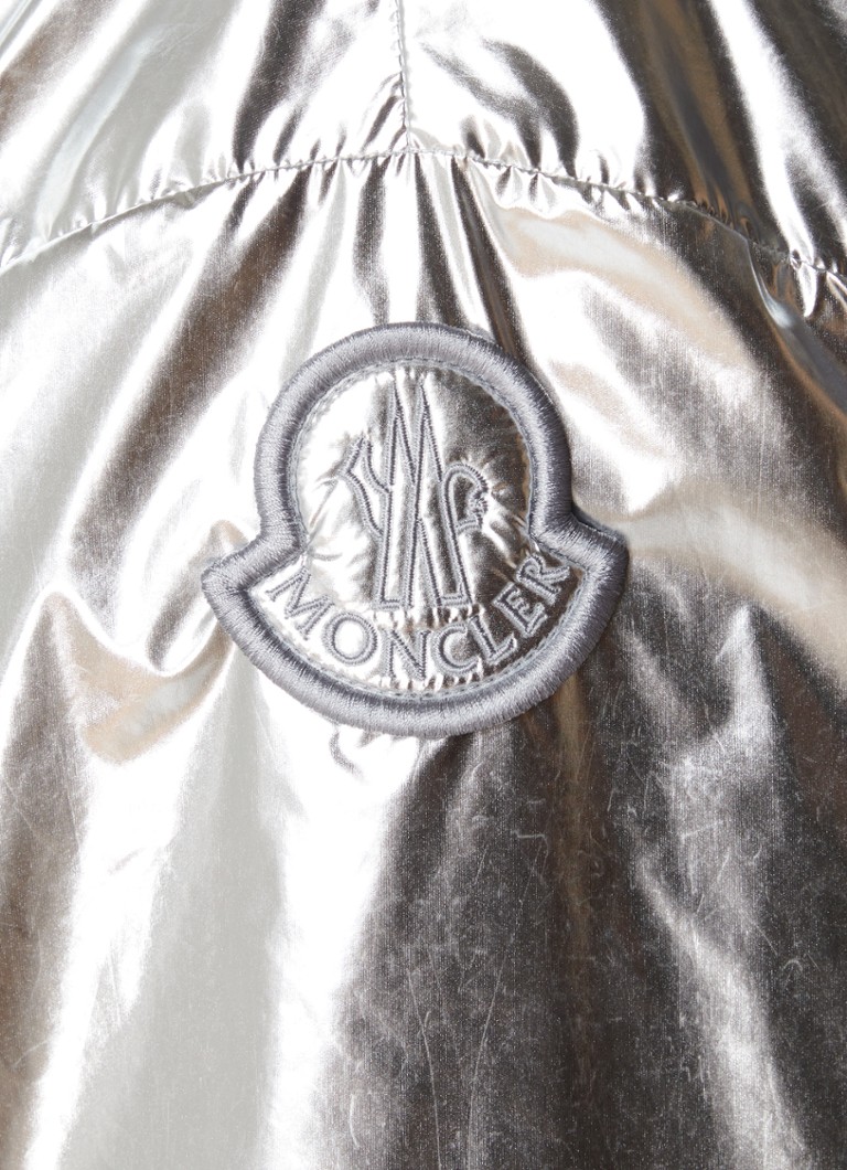 Moncler Reversible parka with hood and metallic finish