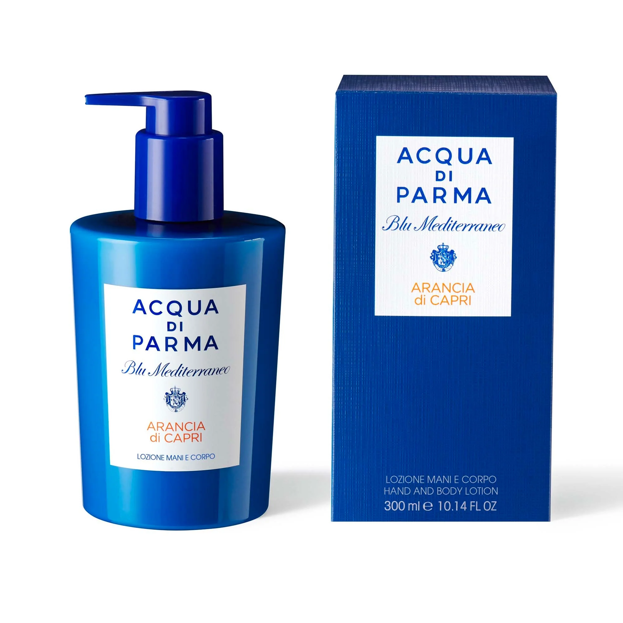 Loțiune de mâini și corp Blu Mediterraneo Portocală de Capri - Lapte de corp, Cremă de mâini, Tratament pentru mâini, Tratament hidratant pentru corp
