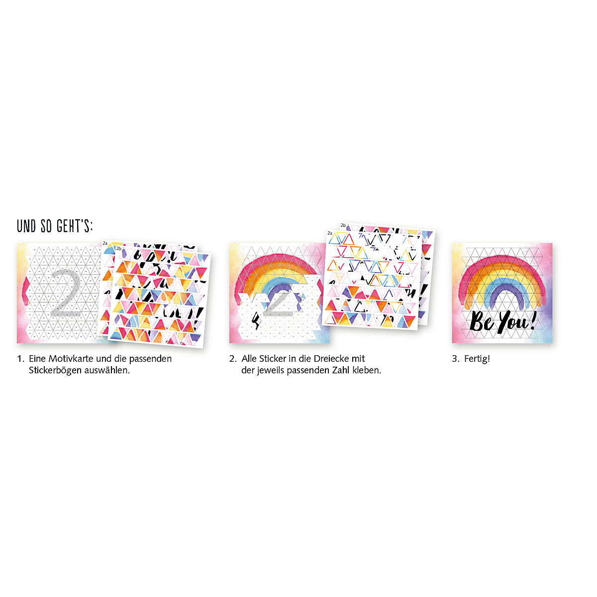 Stickern nach Zahlen Be You Believe in yourself