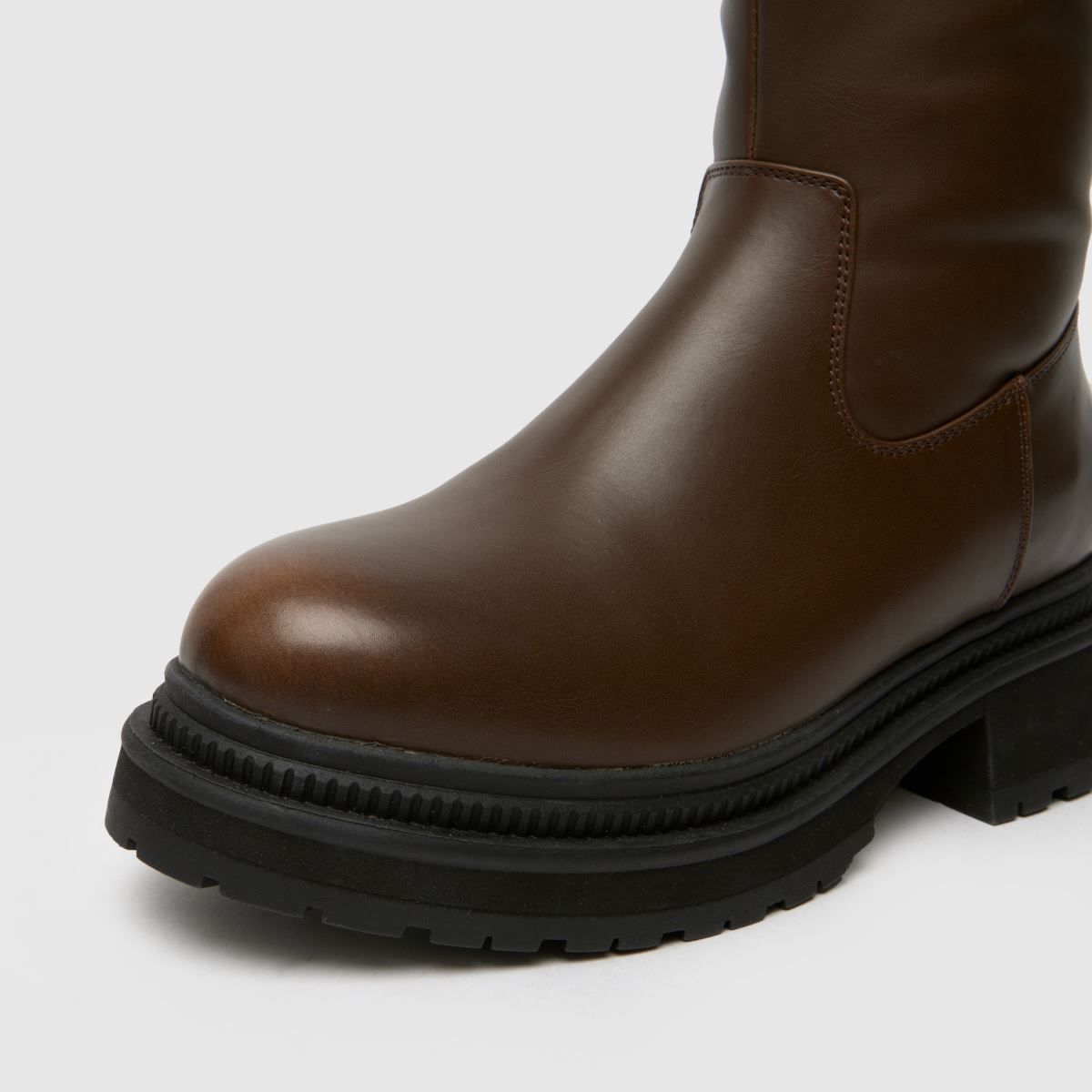 Schuh Wide Fit Delma húzózsinóros csizma barna színben