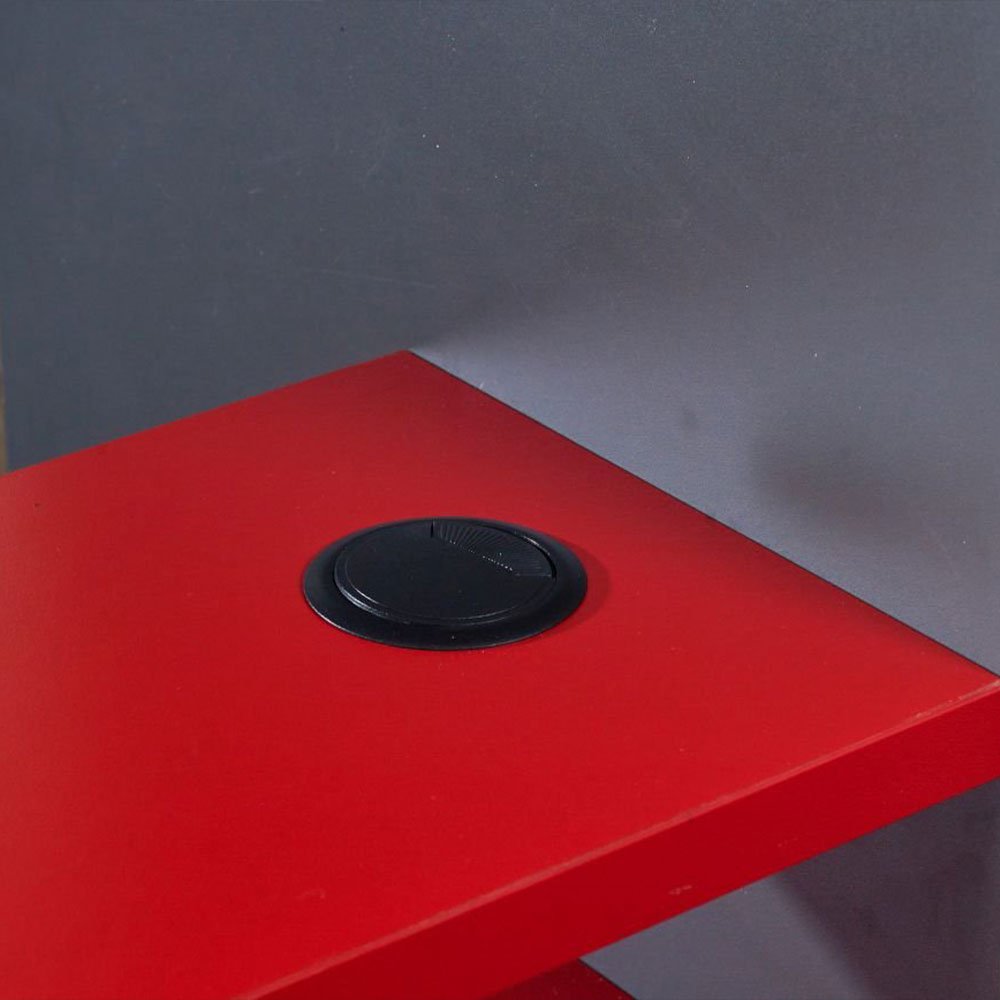 PodBed Grey and Red Gaming High Sleeper with Grey Sofa