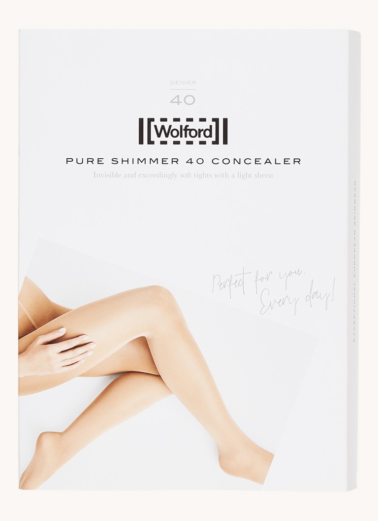 Wolford Pure Shimmer Concealer zeķubikses ar 40 denjē audumu