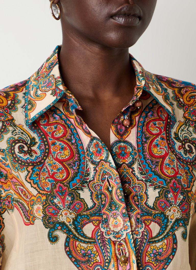 Bluză Zimmermann Ottie Paisley Print