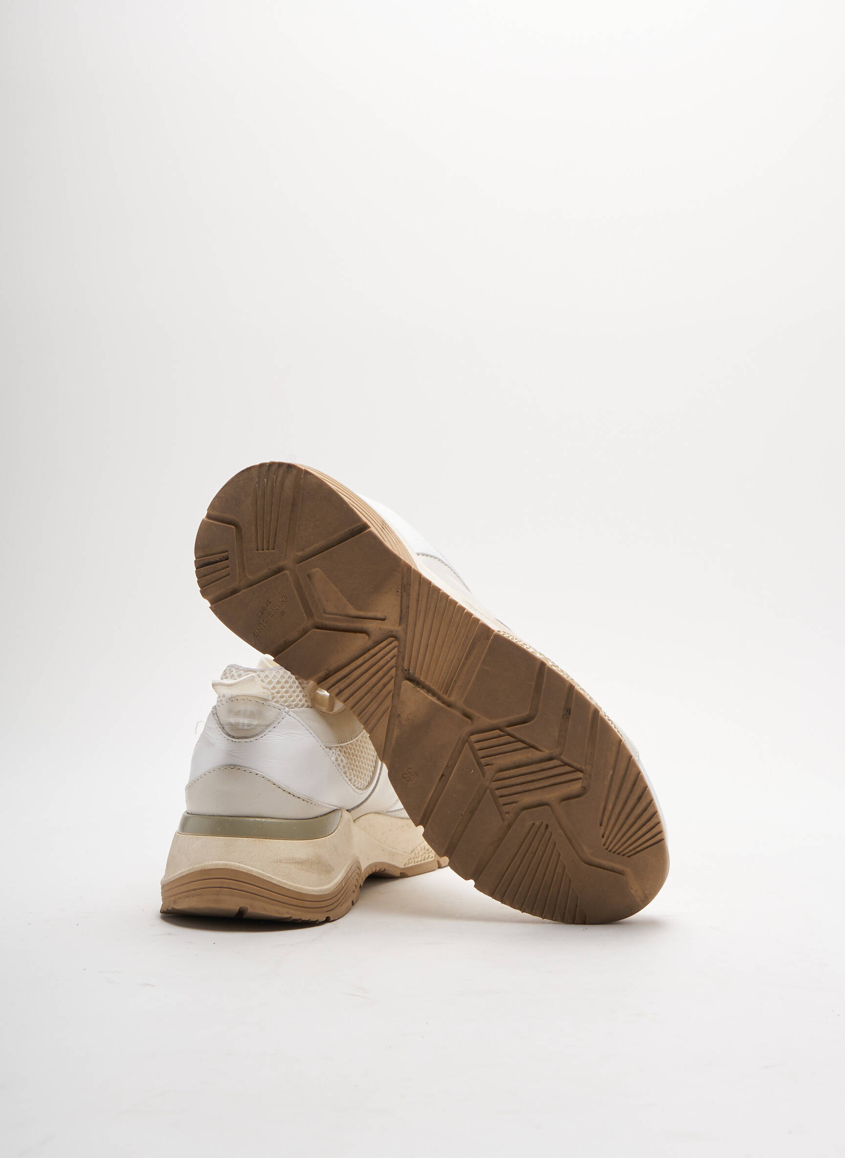 Anine Bing Baskets Femme couleur beige