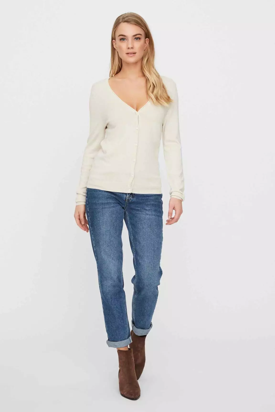 Vero Moda Fine Maille Femme couleur beige